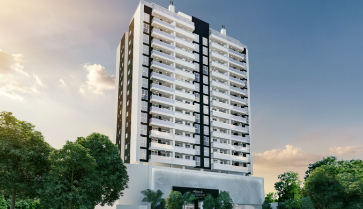 Fachada do Águas de Alonso Residence em São José