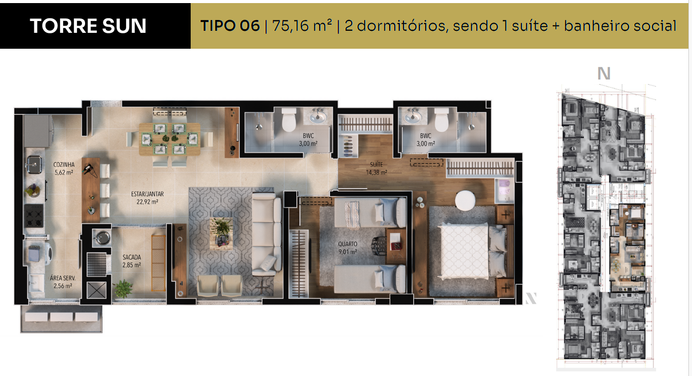 2 Quartos