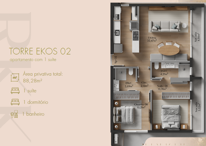 2 Quartos