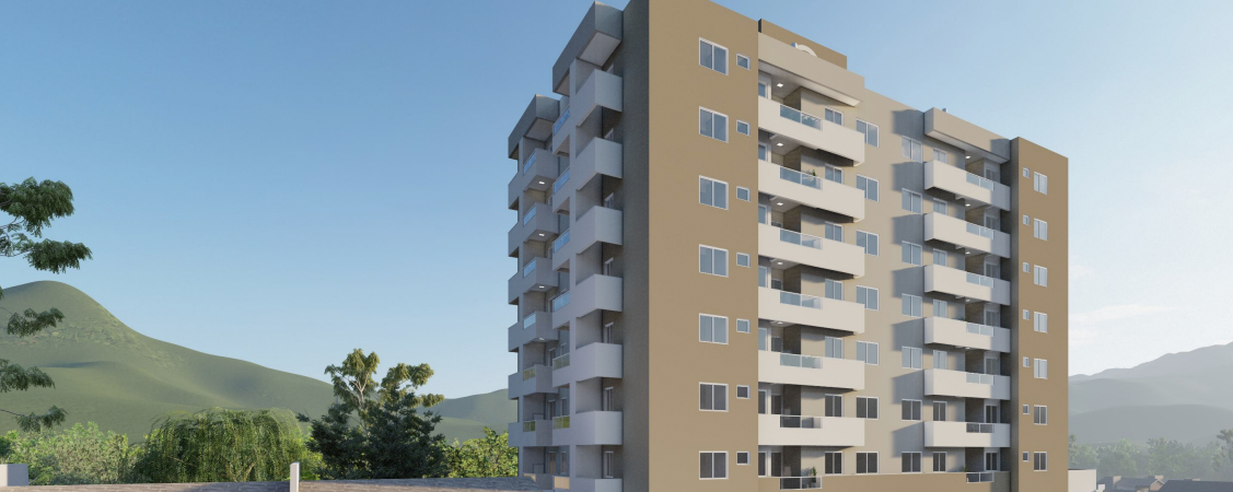 Fachada do  Residencial Areias em São José